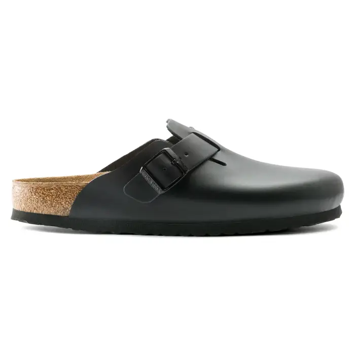 Zoccoli Birkenstock Boston Natural Leather Noir