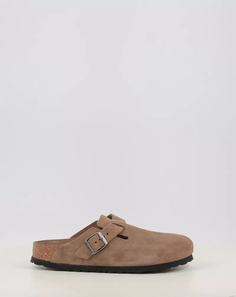 Birkenstock Zoccoli BOSTON SFB LEVE DARK TEA TONAL FB Cuoio Misurare - 36, Colore - Cuoio