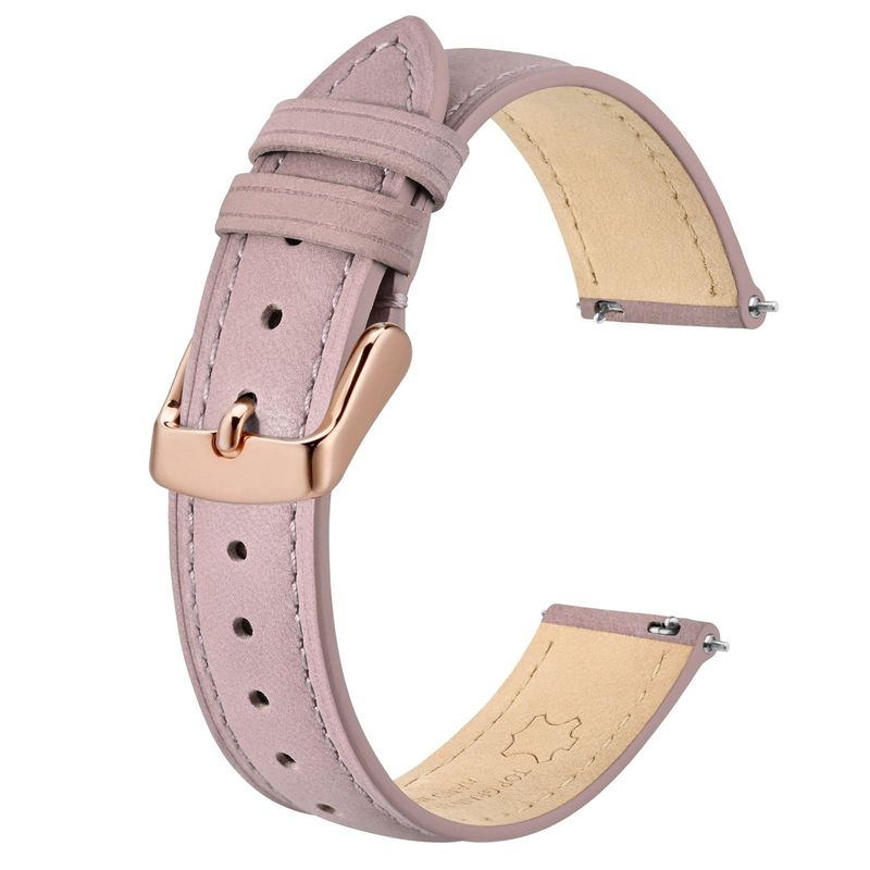 BISONSTRAP Cinturino Orologi Pelle Rosa Chiaro 14mm