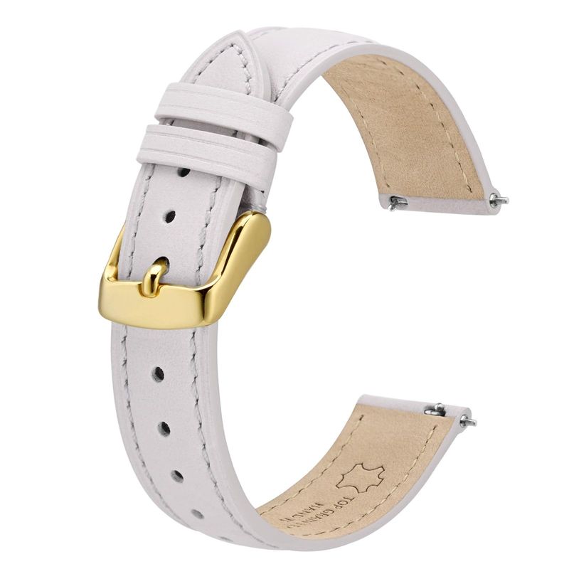BISONSTRAP Cinturino Orologi Pelle Bianco 16mm