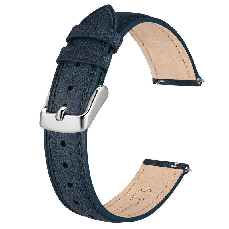 BISONSTRAP Cinturino Orologi Pelle Blu 20mm