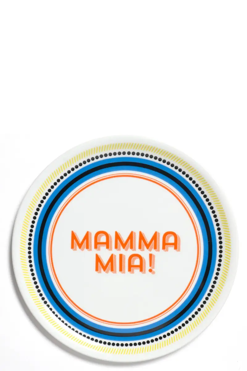 BITOSSI Piatto Pizza 'Mamma Mia' ⌀ 32 Cm Multi