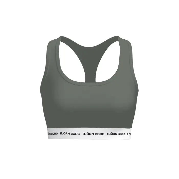 Björn Borg Drill top allenamento logo souple femme Logo Vert