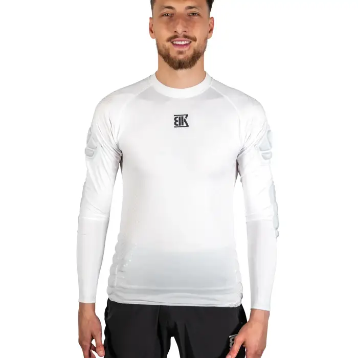 Maglia di compressione rinforzata BKeeper Blanc