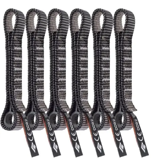 Black Diamond Standard Dogbone 12cm 6-PACK - fettuccia da rinvio Black