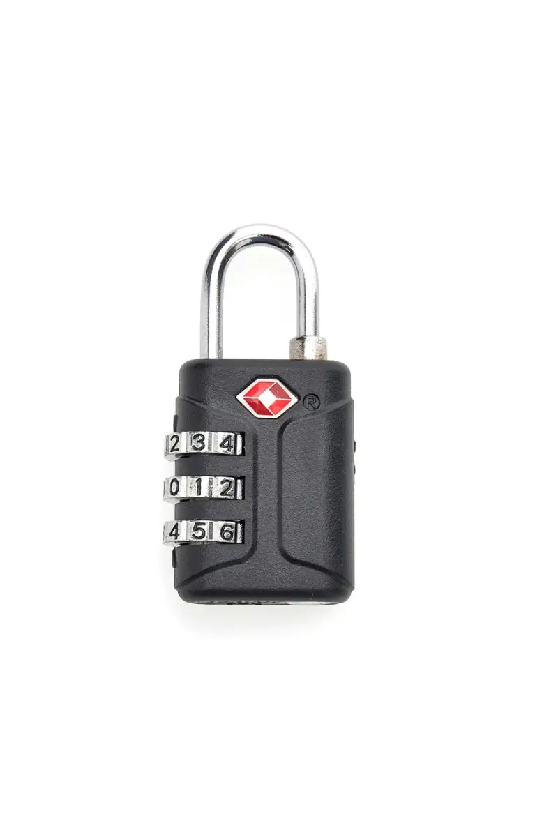 BLACK SHOOT Lucchetto nero TSA a combinazione Wis tsa padlock [NERO]