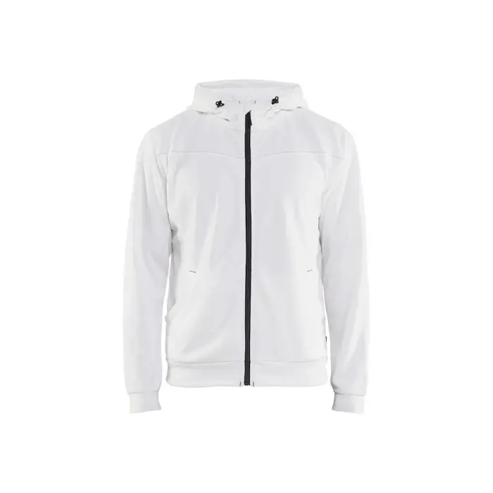 Felpa con cerniera a cappuccio Blaklader Blanc