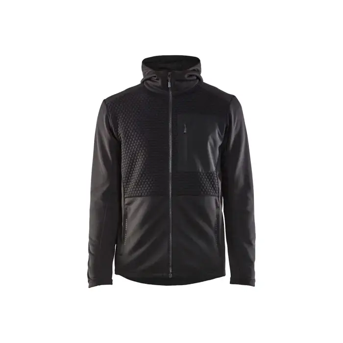 Felpa con cerniera a cappuccio Blaklader Noir