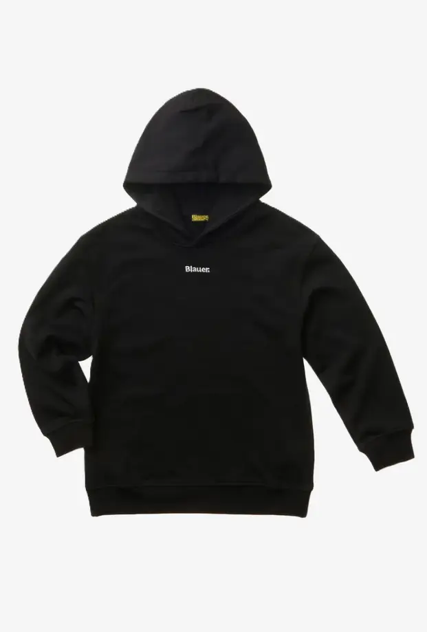 Blauer felpa con cappuccio bambino nero OTHER