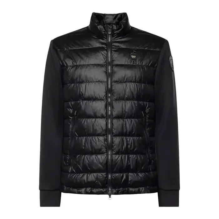 Blauer GIACCA BIMATERIALE NYLON SCUBA HEBRON Nero