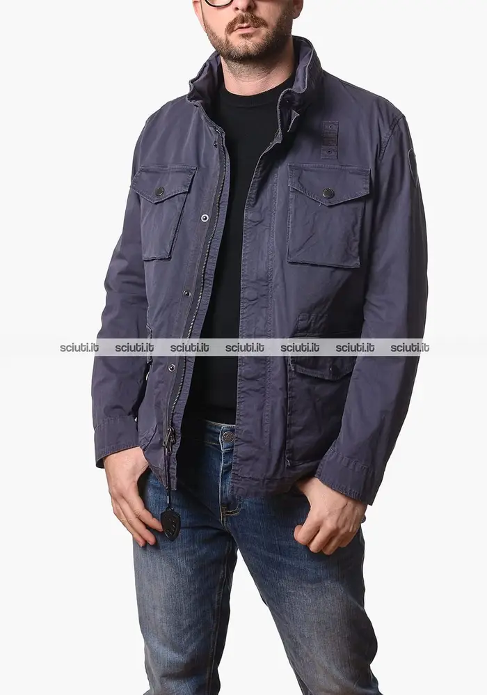 Blauer Giacca uomo blu scuro Ashmont Dyed