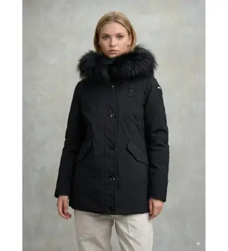 Blauer Parka Donna Nero 4194289
