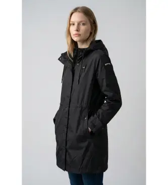 Blauer Parka Donna Nero 4335619
