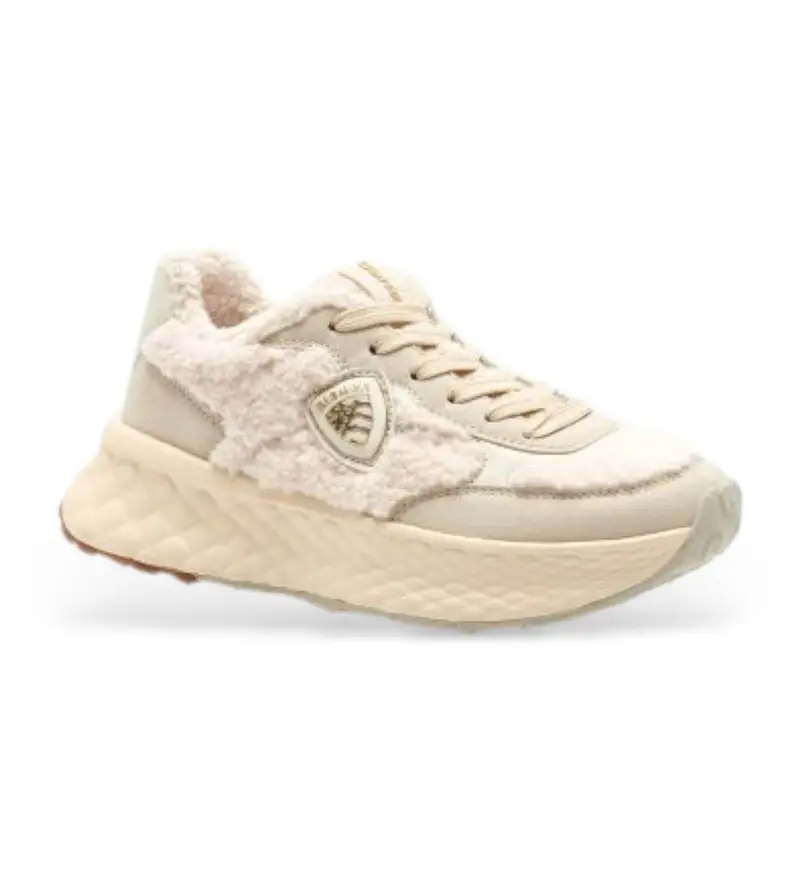 Blauer per donna F5LYNN02 Sneakers beige Lynn 02, 3 a 5cm, Camoscio, Stringhe, Casual