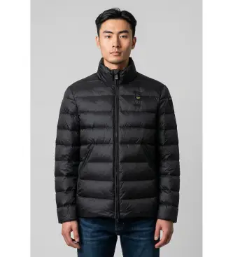 Blauer per uomo. 25WBLUC03088 Giacca nera Austin, Nero, Casual, Poliamide, Manica lunga