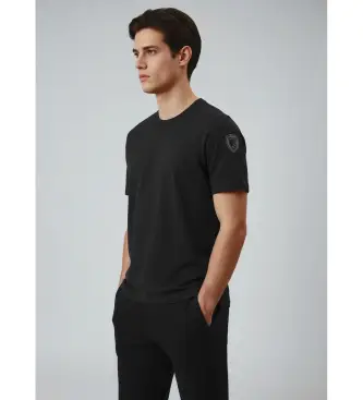 Blauer per uomo 26SBLUH02068 Maglietta nera Hanson, Nero, Casual, Cotone, Manica corta