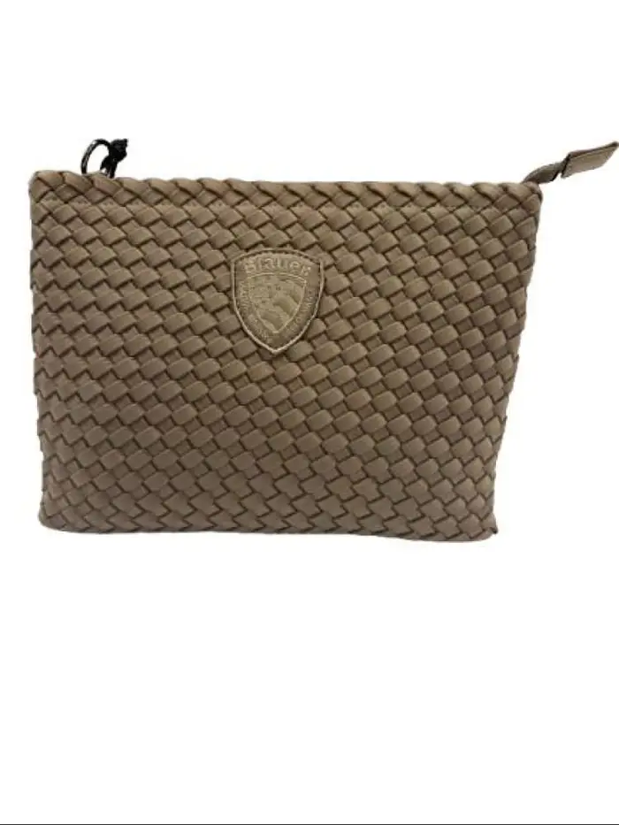 pochette verde militare donna logo scudetto