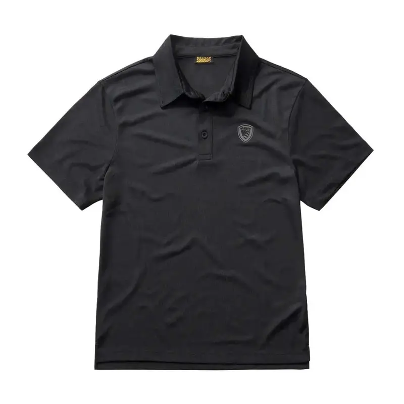 Blauer Polo Uomo Nero 4511116