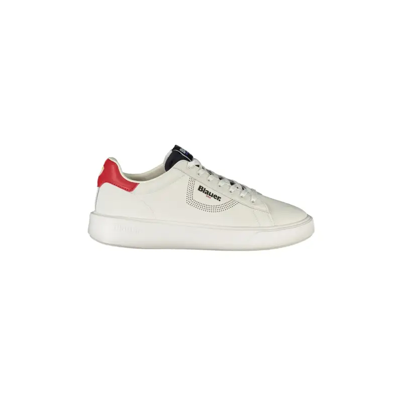 Blauer Scarpe Sneakers Uomo Bianche con Dettagli a Contrasto / Bianco