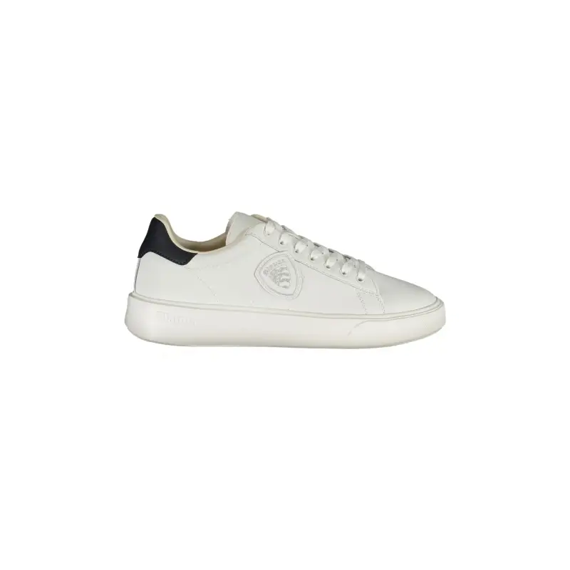 Blauer Scarpe Sneakers Uomo Bianche con Dettagli Blu e Logo / Bianco