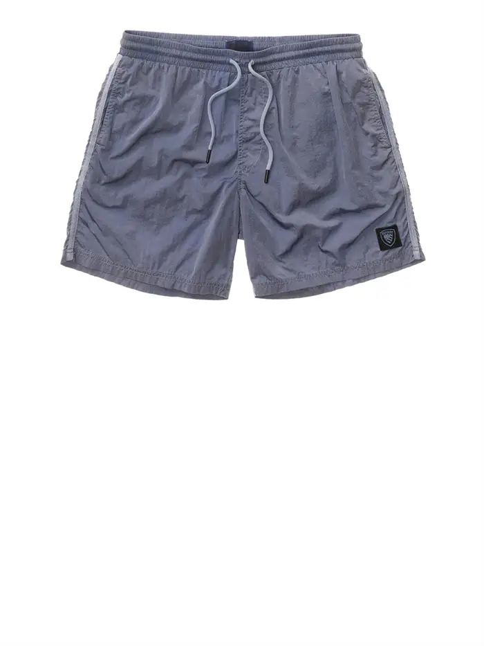 shorts mare blauer mapes dyed da uomo - blu
