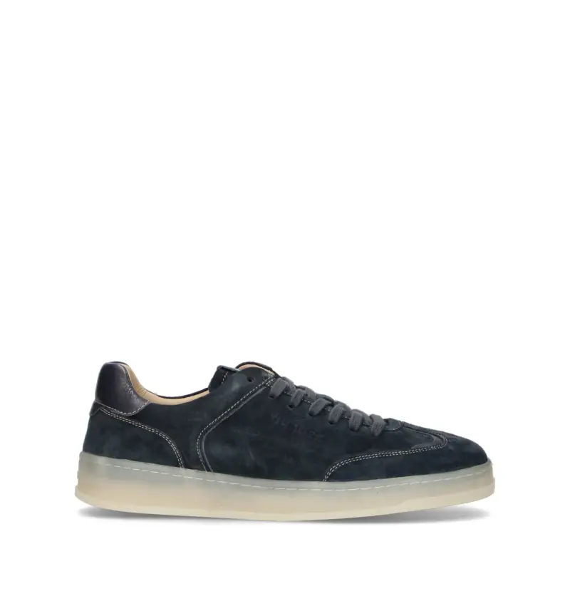 BLAUER Sneaker uomo navy in suede Vario