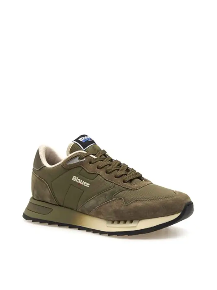 Blauer Sneakers Bianco