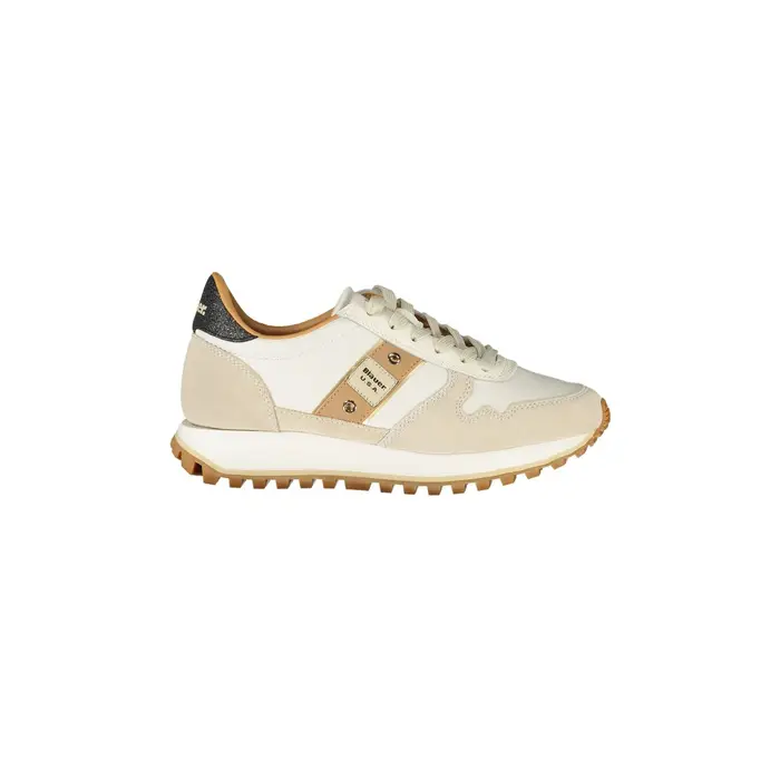 Sneakers Donna Bianche Dettagli a Contrasto Bianco
