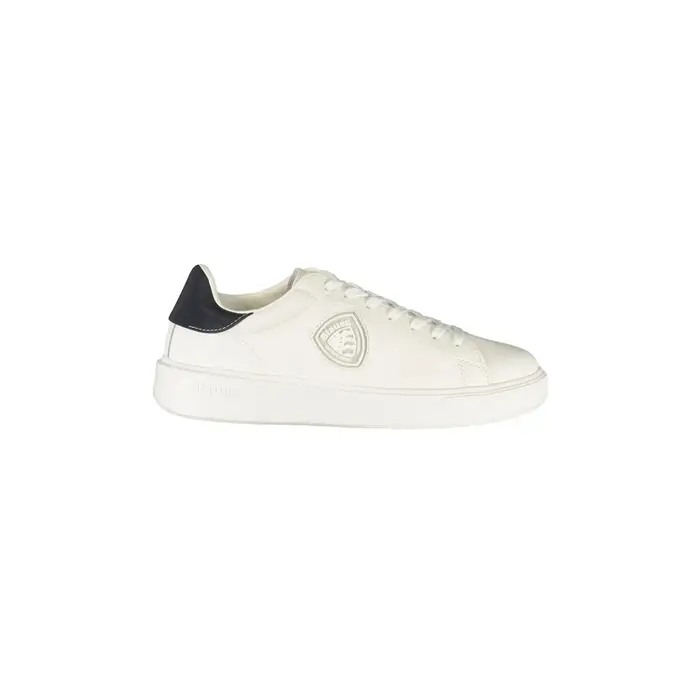 Sneakers Uomo Bianche Dettagli a Contrasto Bianco