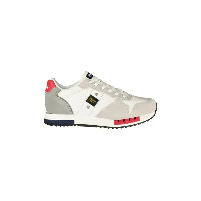 Sneakers Uomo Bianche Dettagli a Contrasto Bianco