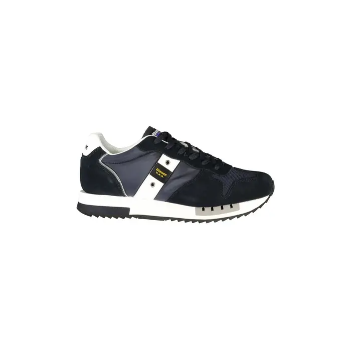 Sneakers Uomo Blu Dettagli a Contrasto