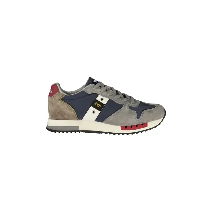 Sneakers Uomo Blu Dettagli a Contrasto