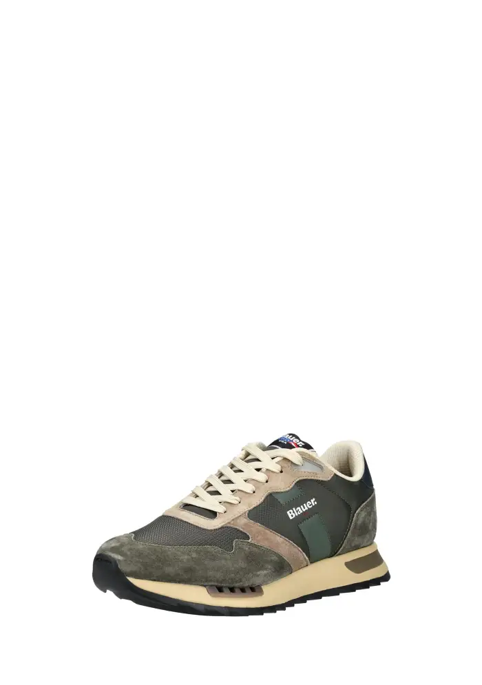 Blauer Sneakers Uomo Verde miniatura 3