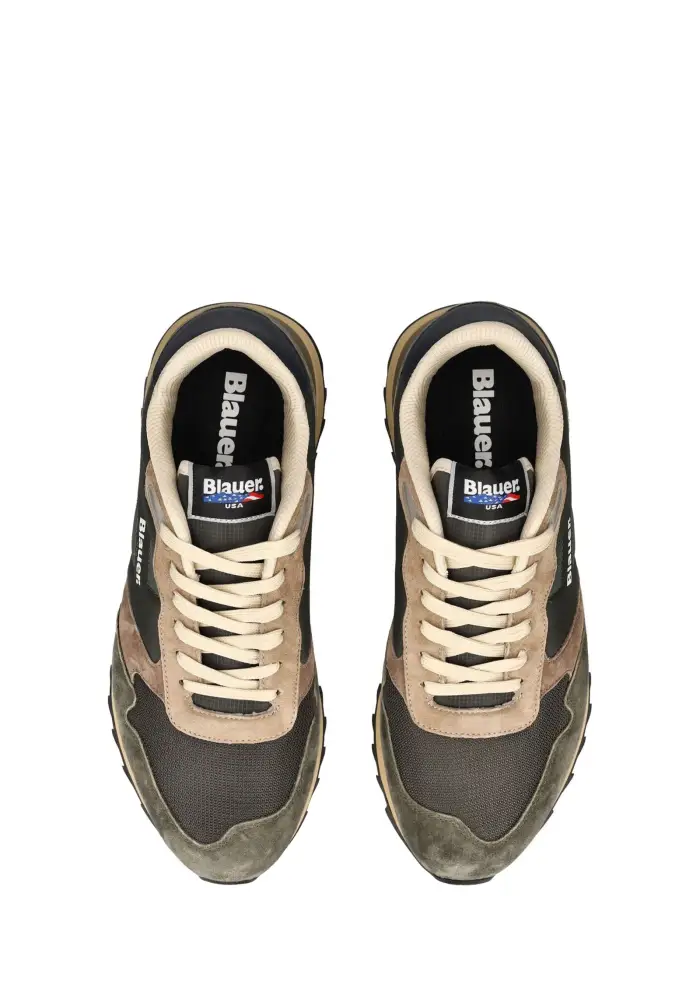 Blauer Sneakers Uomo Verde miniatura 5