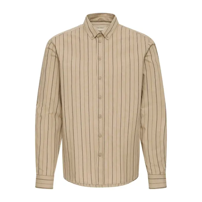 Blend Camicia a righe BHAdas Oxford Beige