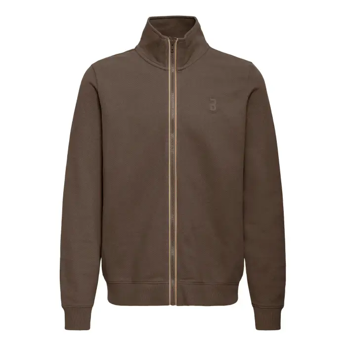 Blend Felpa in piqué con zip BHKAYLEB Marron