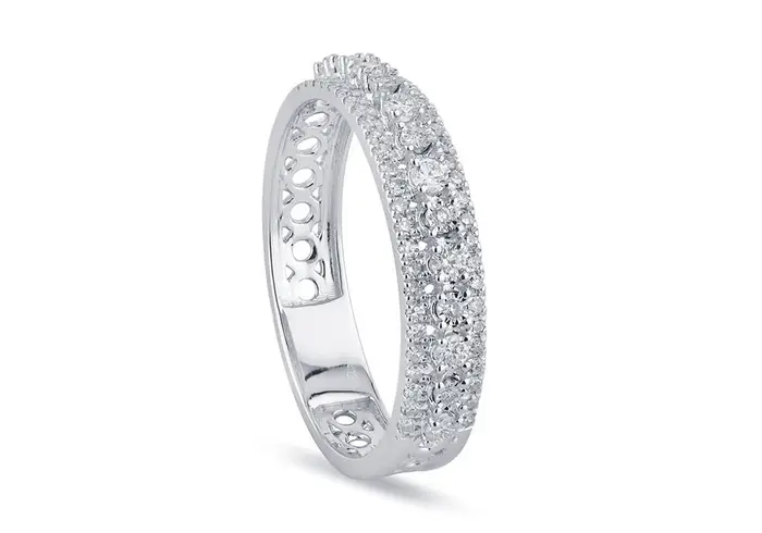 BLISS Anello In Oro Bianco Con Diamante - Bl Etoile