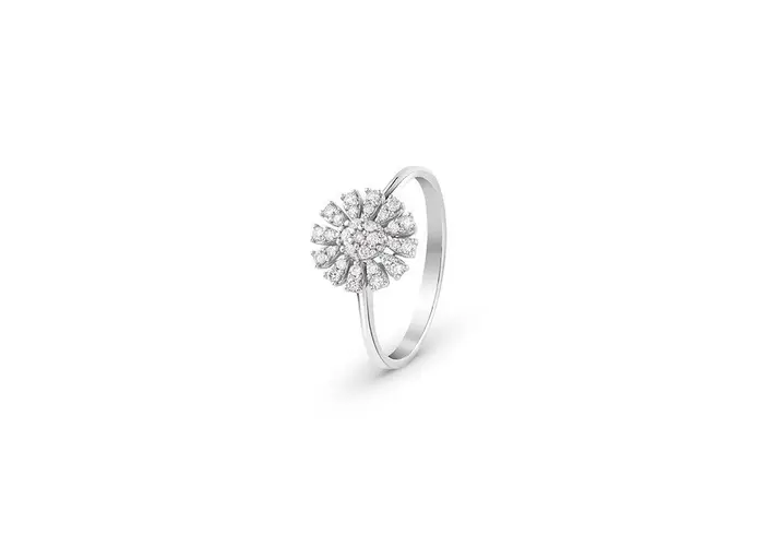 BLISS Anello In Oro Bianco Con Diamante - Bl Girasole