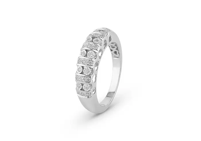 BLISS Anello In Oro Bianco Con Diamante - Bl Masterbliss Gran Cabaret