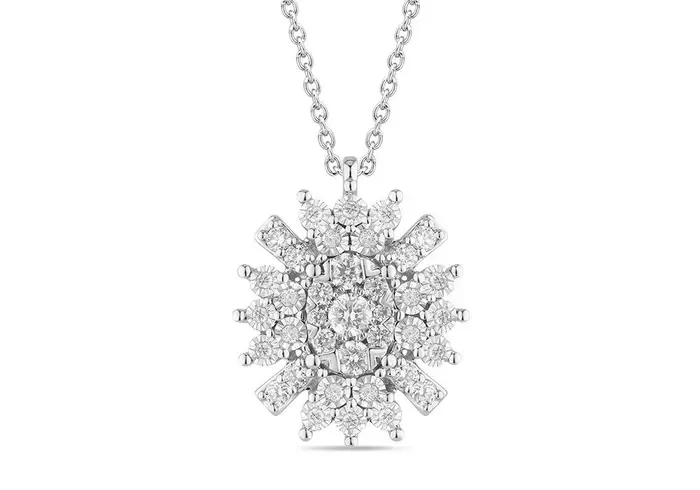 BLISS Collana In Oro Bianco Con Diamante - Bl Masterbliss Incanto