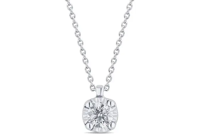 BLISS Collana In Oro Bianco Con Diamante - Bl Meraviglia