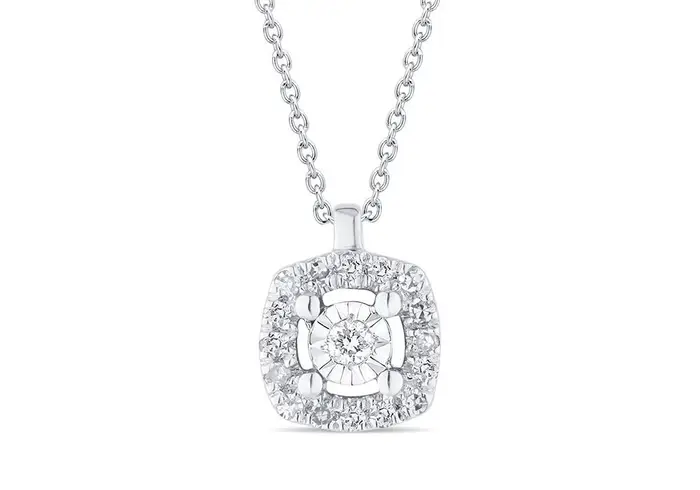 BLISS Collana In Oro Bianco Con Diamante - Bl Rugiada