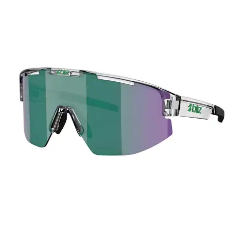 Bliz Occhiali Ciclismo Matrix S Trasp Wht Brown Verde M Bianco
