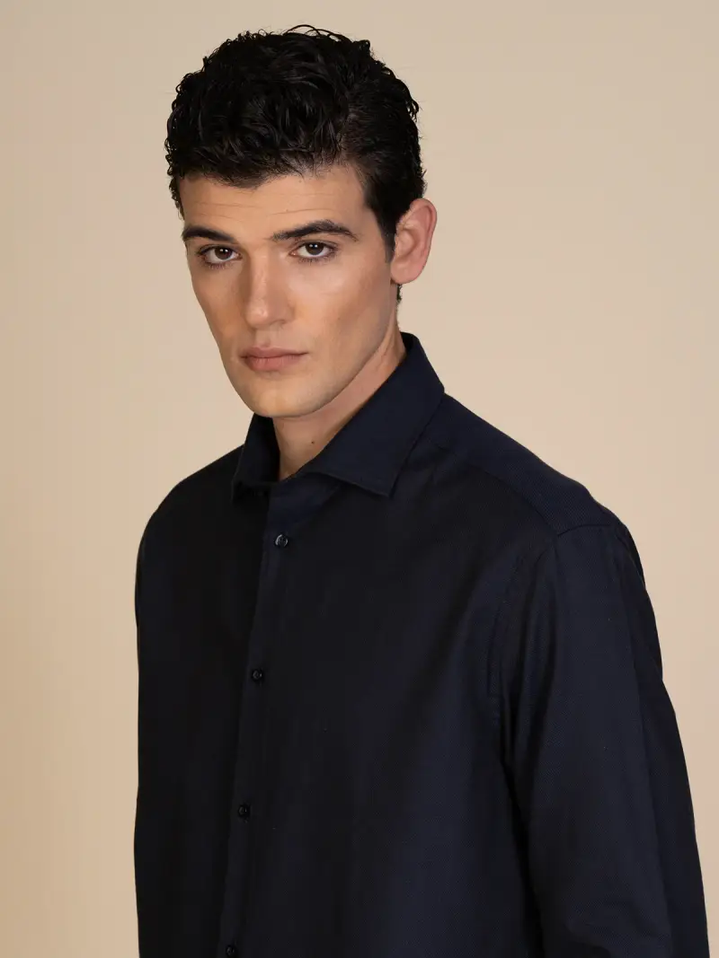 BLOOKER Camicia collo classico tessuto armaturato Colore
