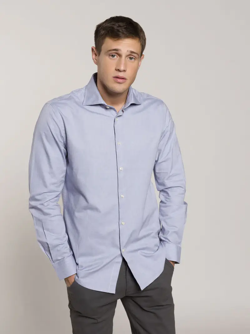 BLOOKER Camicia in cotone tinta unita Colore