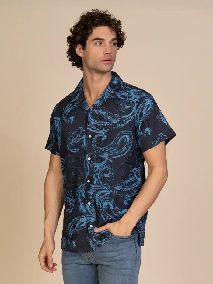 BLOOKER Camicia mezza manica fantasia Colore
