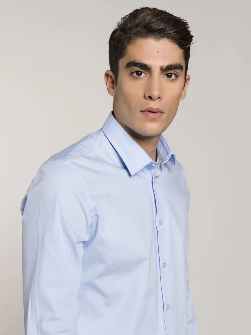 BLOOKER Camicia slim in cotone stretch Colore