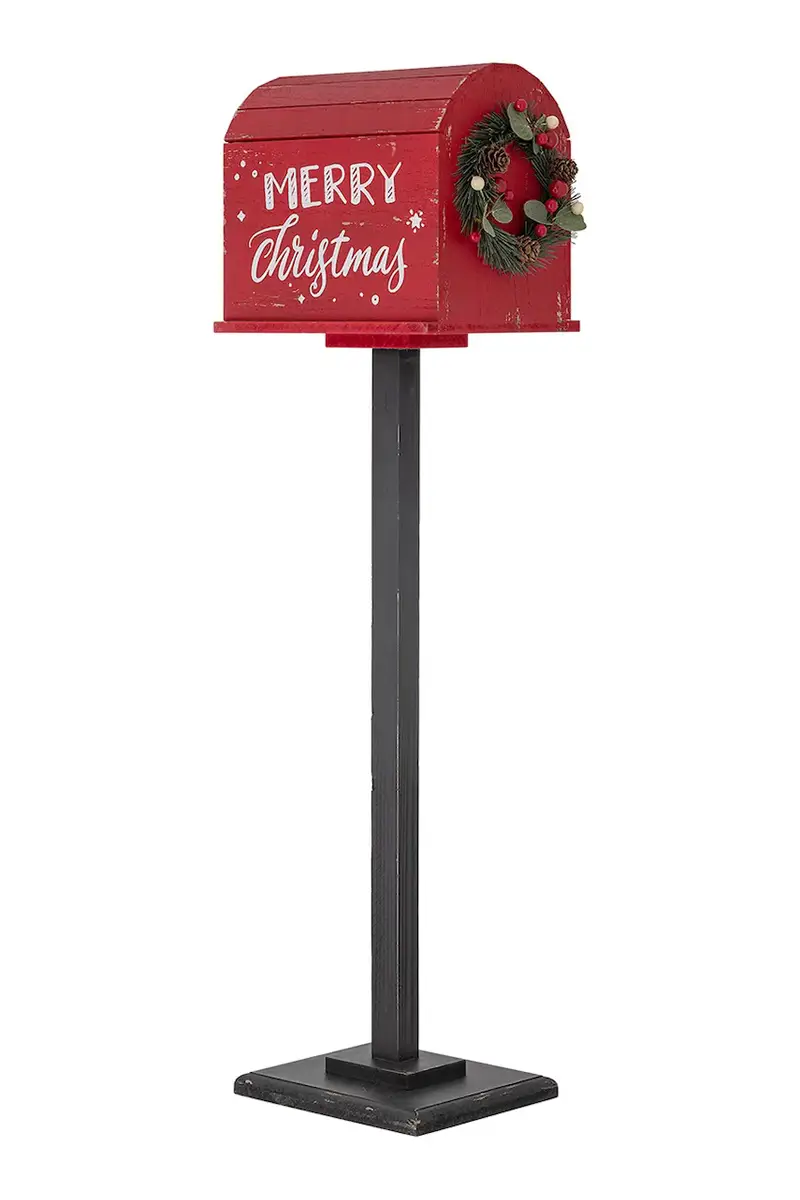 Bloomingville cassetta postale Carlo Deco 26 x 82 x 18 cm Rosso