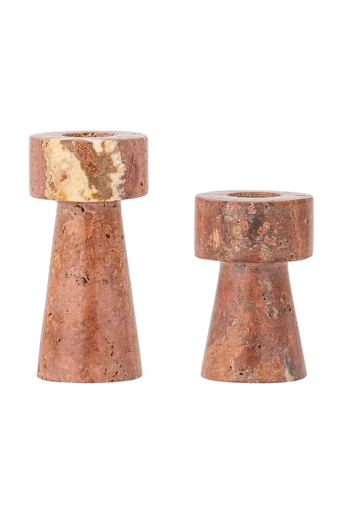 set di portacandele decorativo Rosso