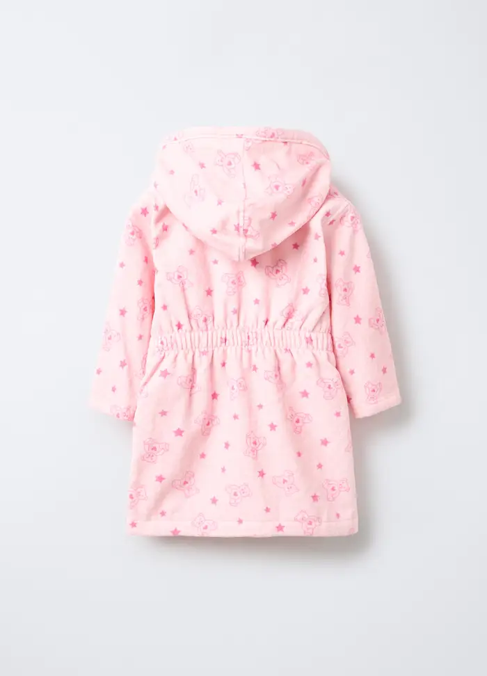 Blukids Accappatoio In Spugna Di Puro Cotone Neonata, Bambina, Rosa pastello